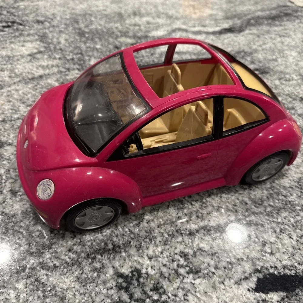 Fisher Price Loving Family Dollhouse VW BUG Pink Volkswagen NEW BEETLE Car 75342